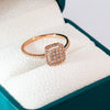 0.35ct Natural Brilliant Diamonds 18k Gold Engagement Ring - 10US04